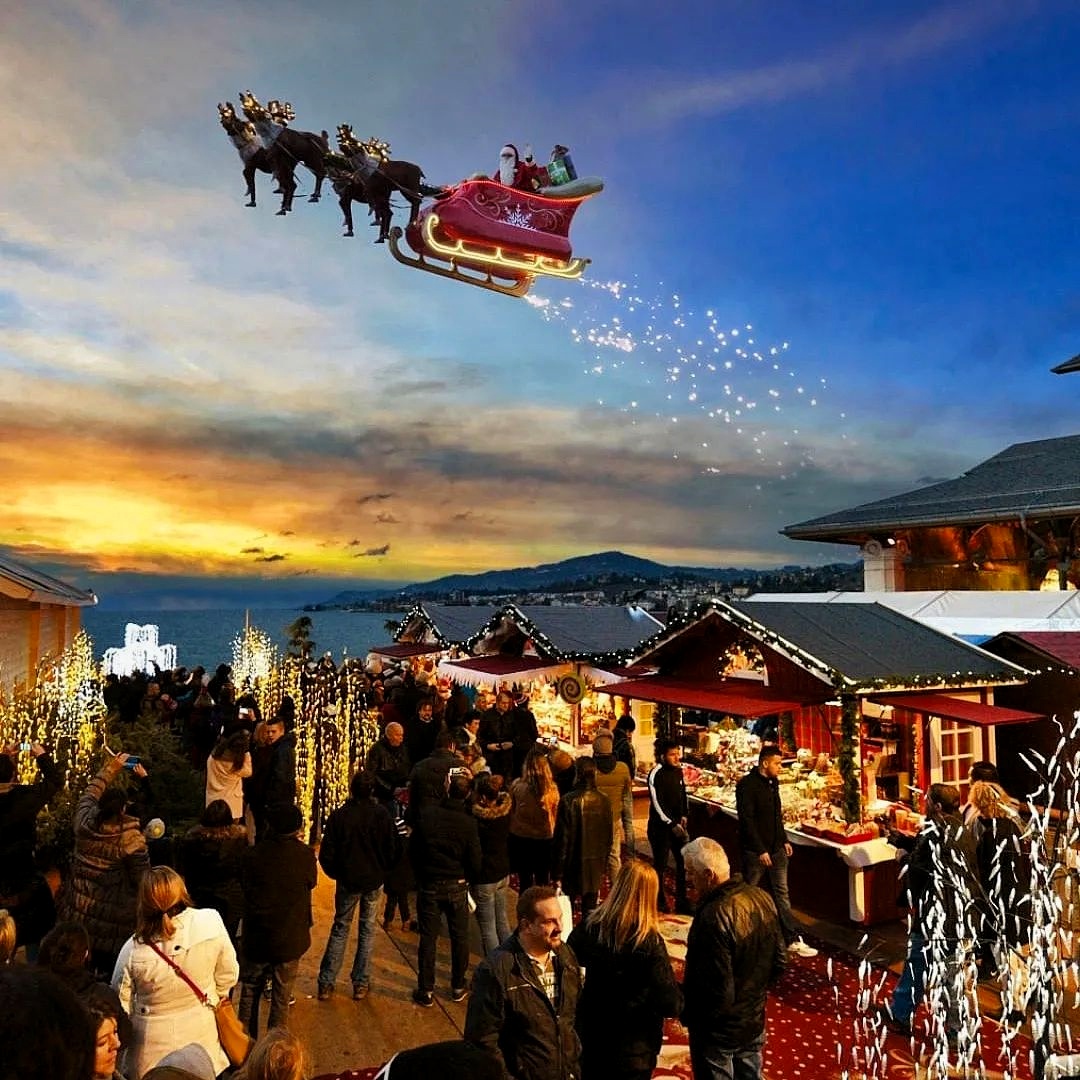 Christmas market of Montreux