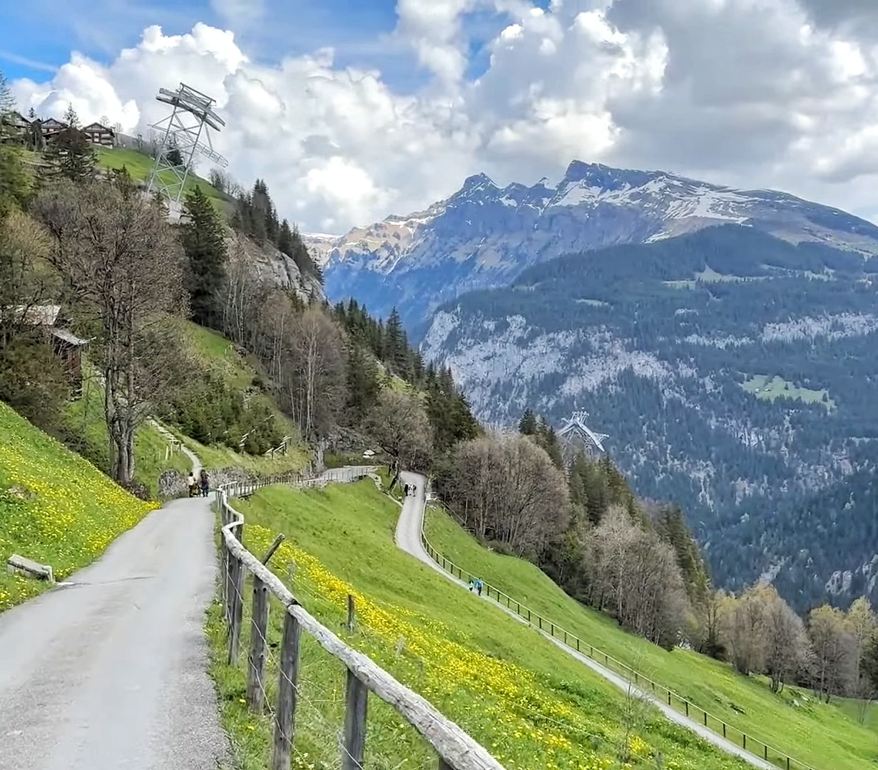 Murren to Gimmelwald hike