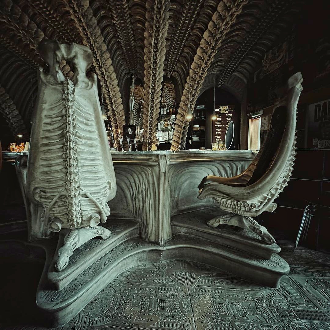 HR Giger museum bar