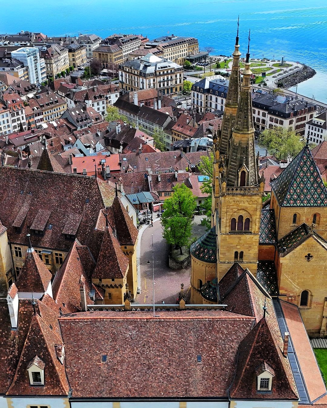 Neuchatel castle's lookout point