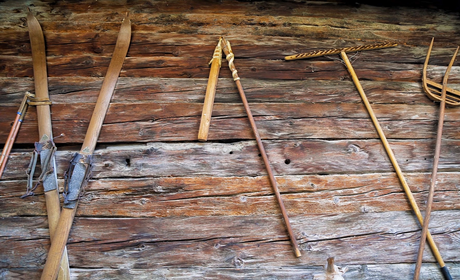 Old tools on the walls