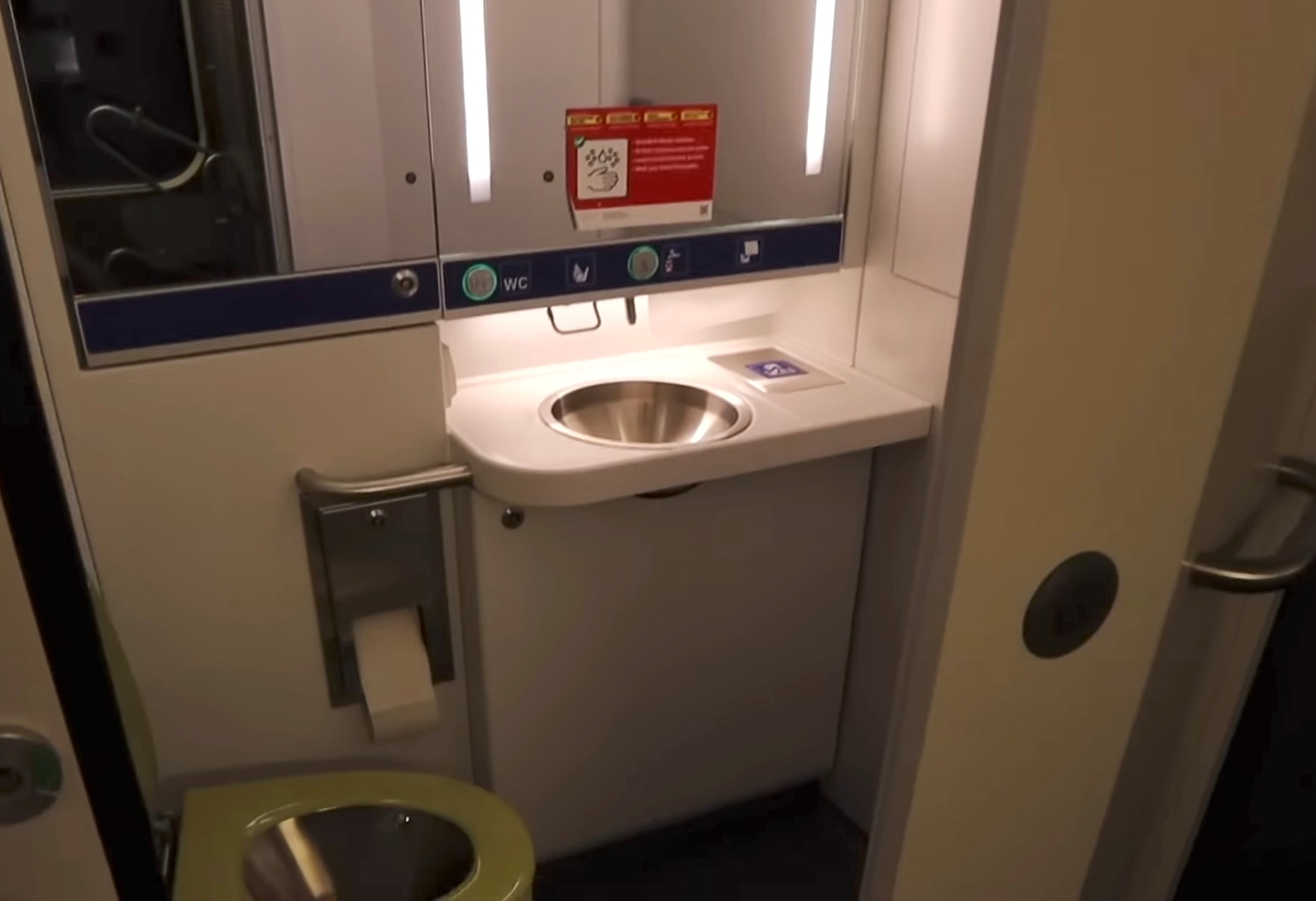 Bathrooms available on-board