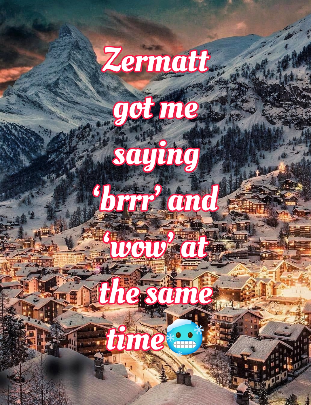 Funny Zermatt captions