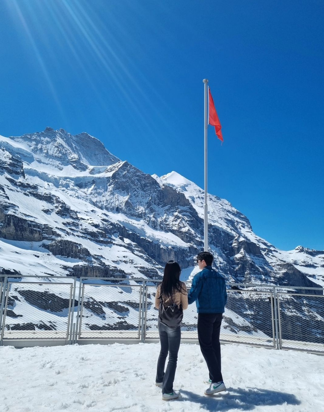 Romantic Jungfraujoch captions