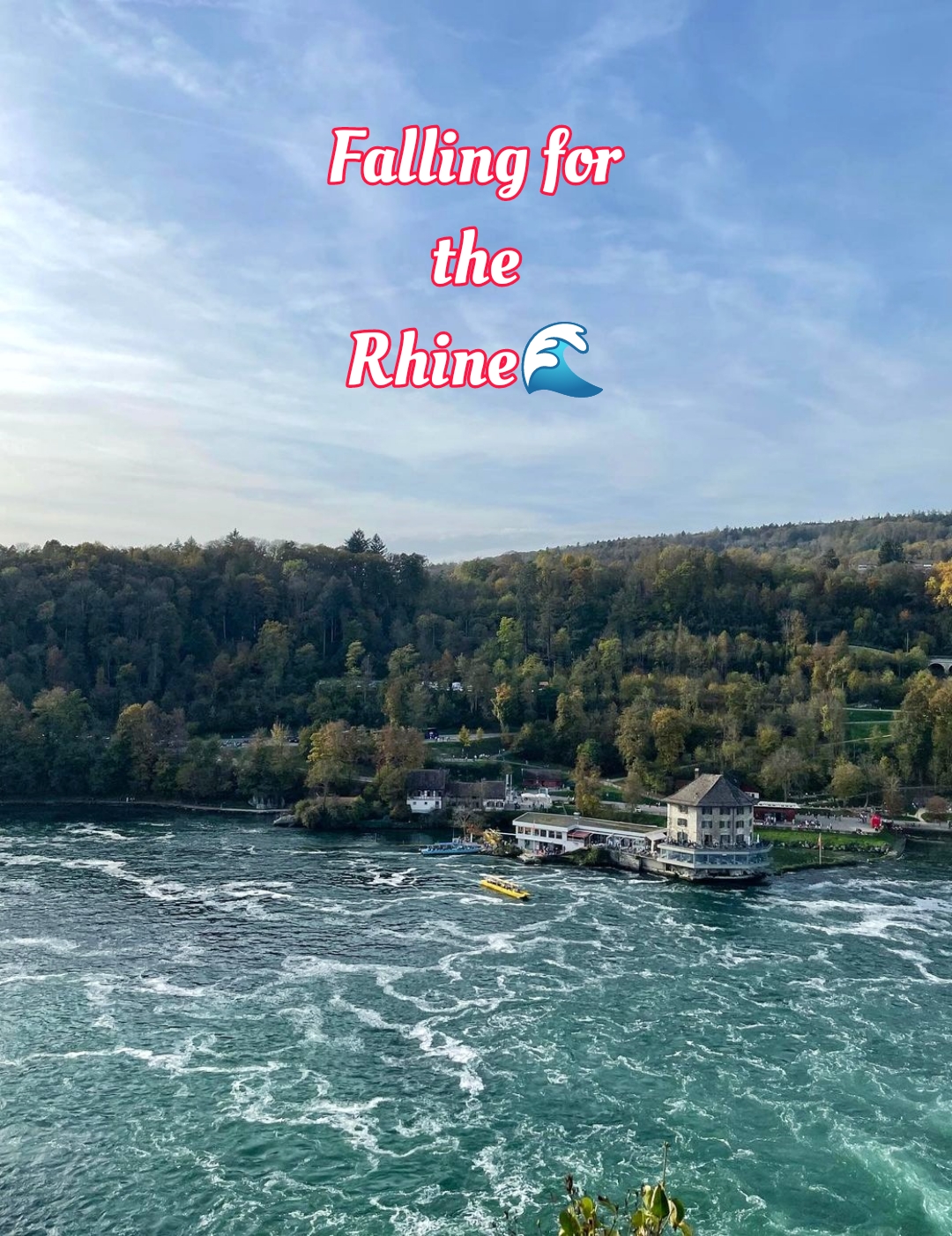 Short Rhine Falls captions