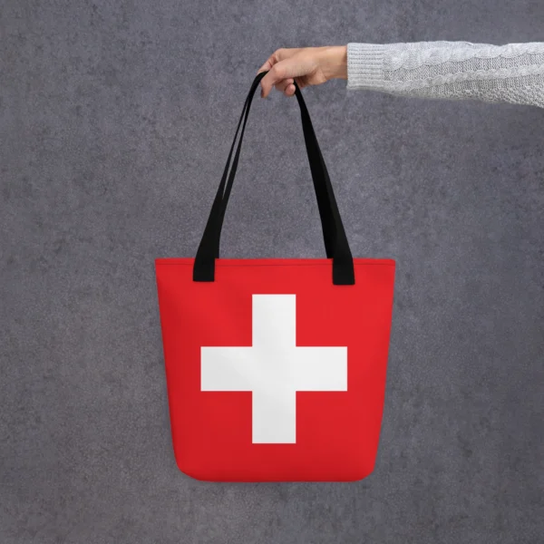 Switzerland Flag Tote Bag - Image 3