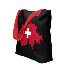 Switzerland Map Tote Bag